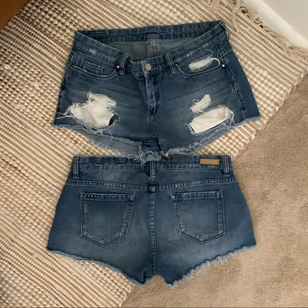 Blank NYC cut-off denim shorts